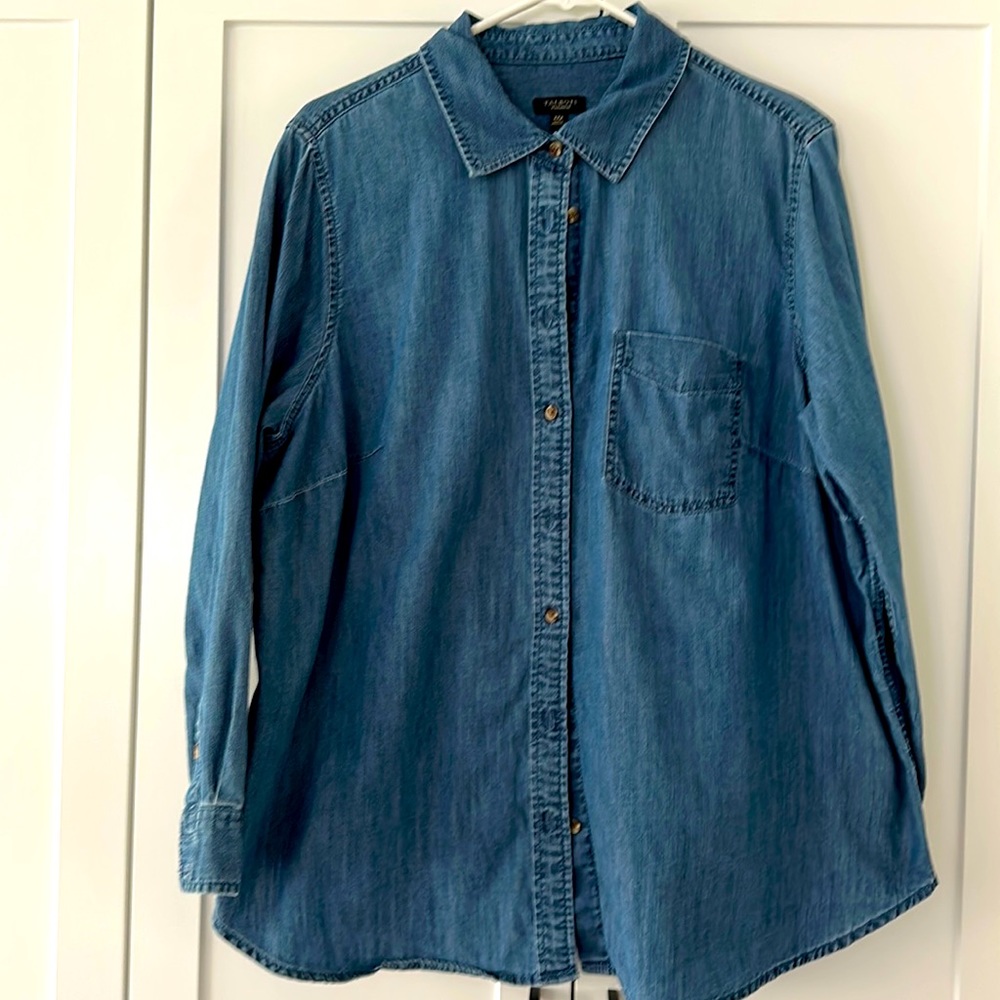 Talbots denim shirt size 2XP